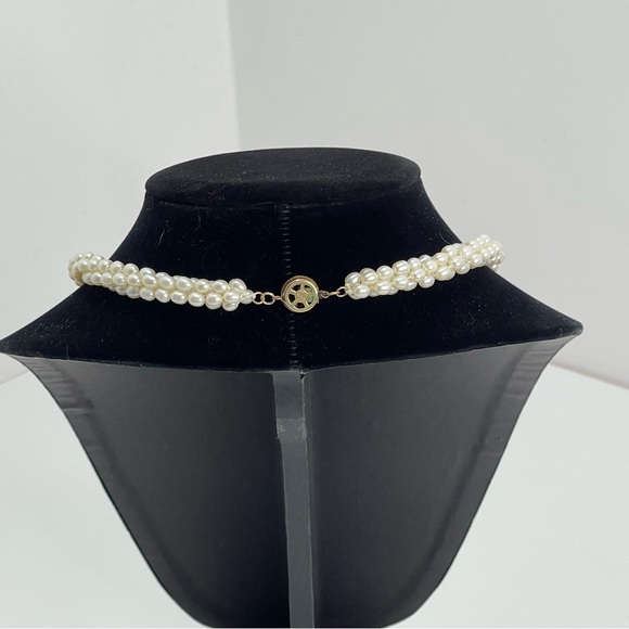 Vtg Twisted 18” Pearl style necklace - Picture 5 of 8